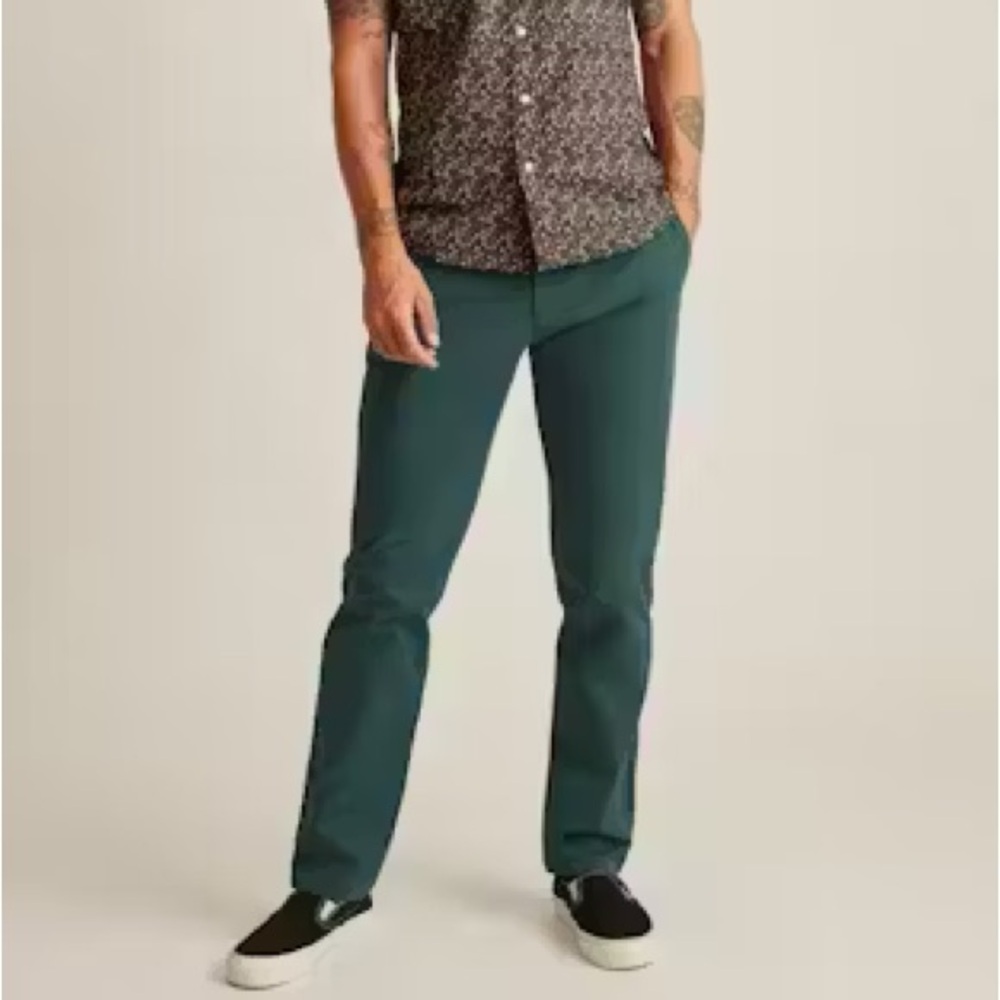 Men's Bonobos The Chino 2.0 Teal Slim Pants 30L